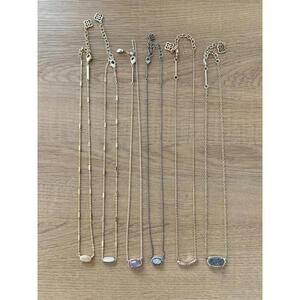 Kendra Scott Set of (6) Jewelry Lot Necklaces Dainty Feminine